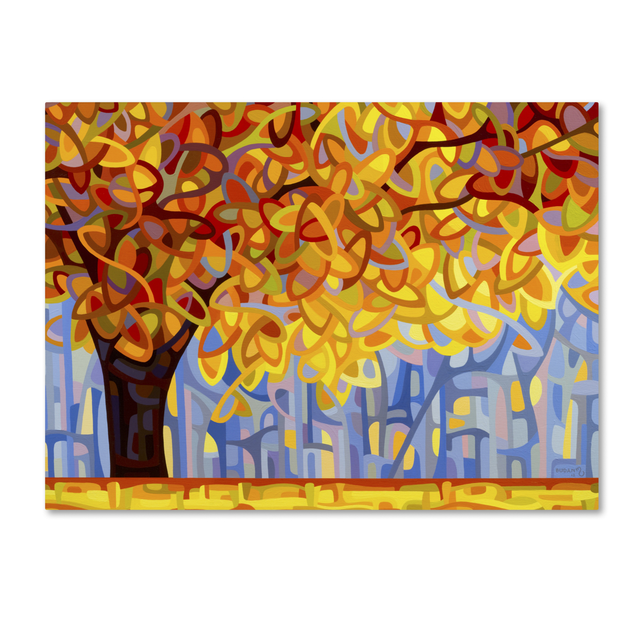Mandy Budan 'October Gold' Canvas Wall Art 35 X 47 Inches