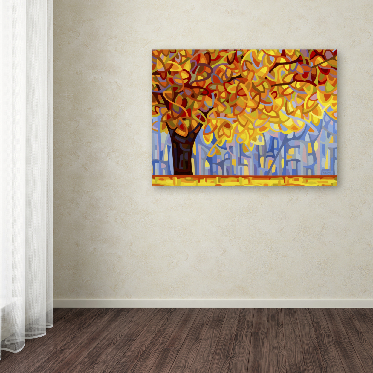 Mandy Budan 'October Gold' Canvas Wall Art 35 X 47 Inches