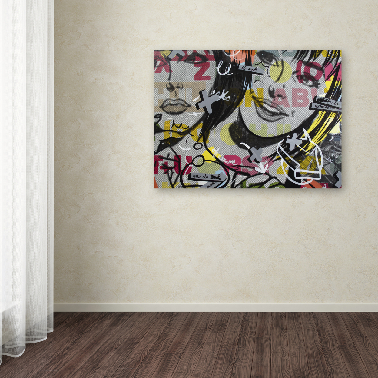 Dan Monteavaro 'Apologies' Canvas Wall Art 35 X 47 Inches