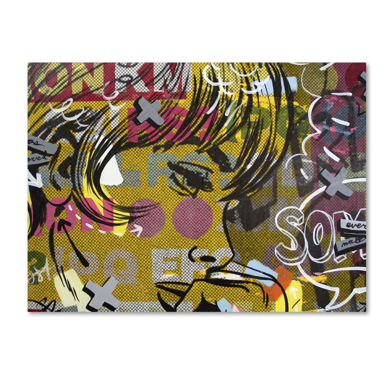 Dan Monteavaro 'Every Sometimes' Canvas Wall Art 35 X 47 Inches
