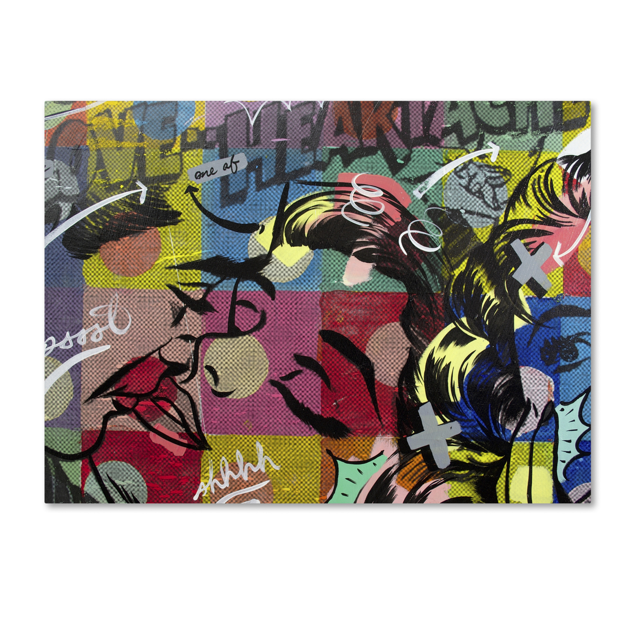 Dan Monteavaro 'Fearless Heartache' Canvas Wall Art 35 X 47 Inches