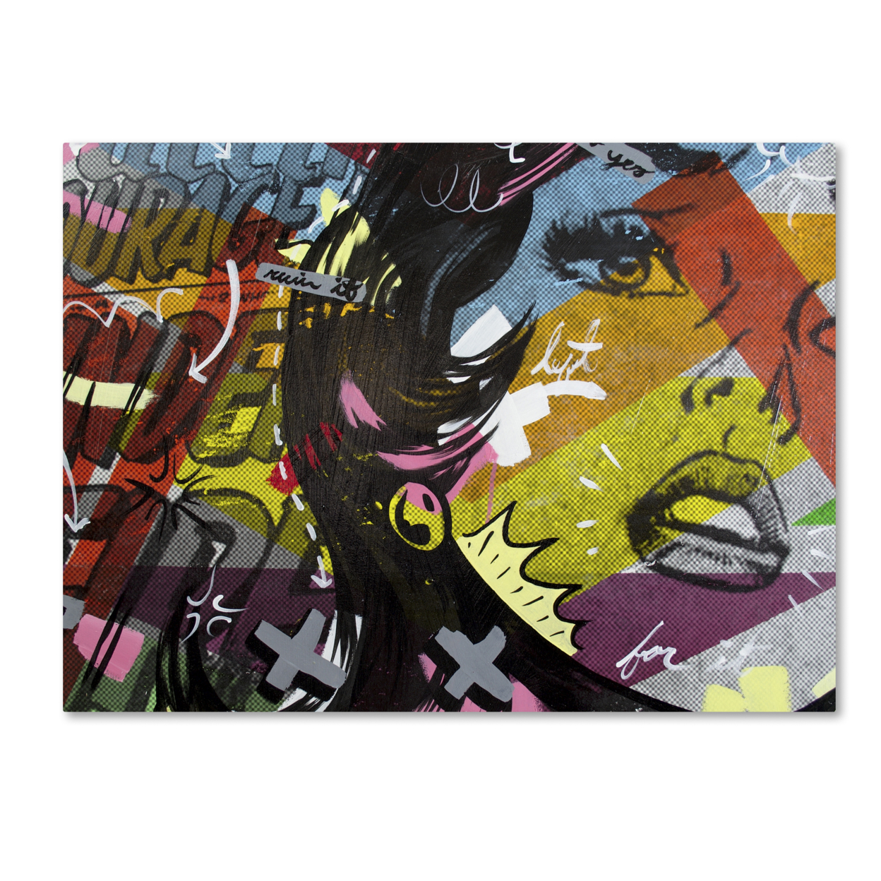 Dan Monteavaro 'Left Of Yes' Canvas Wall Art 35 X 47 Inches