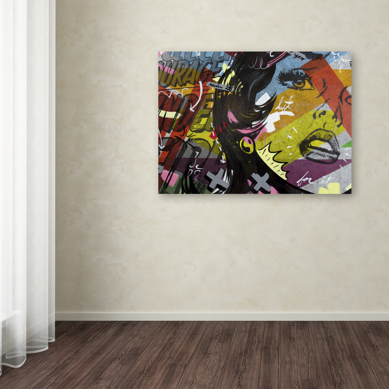 Dan Monteavaro 'Left Of Yes' Canvas Wall Art 35 X 47 Inches
