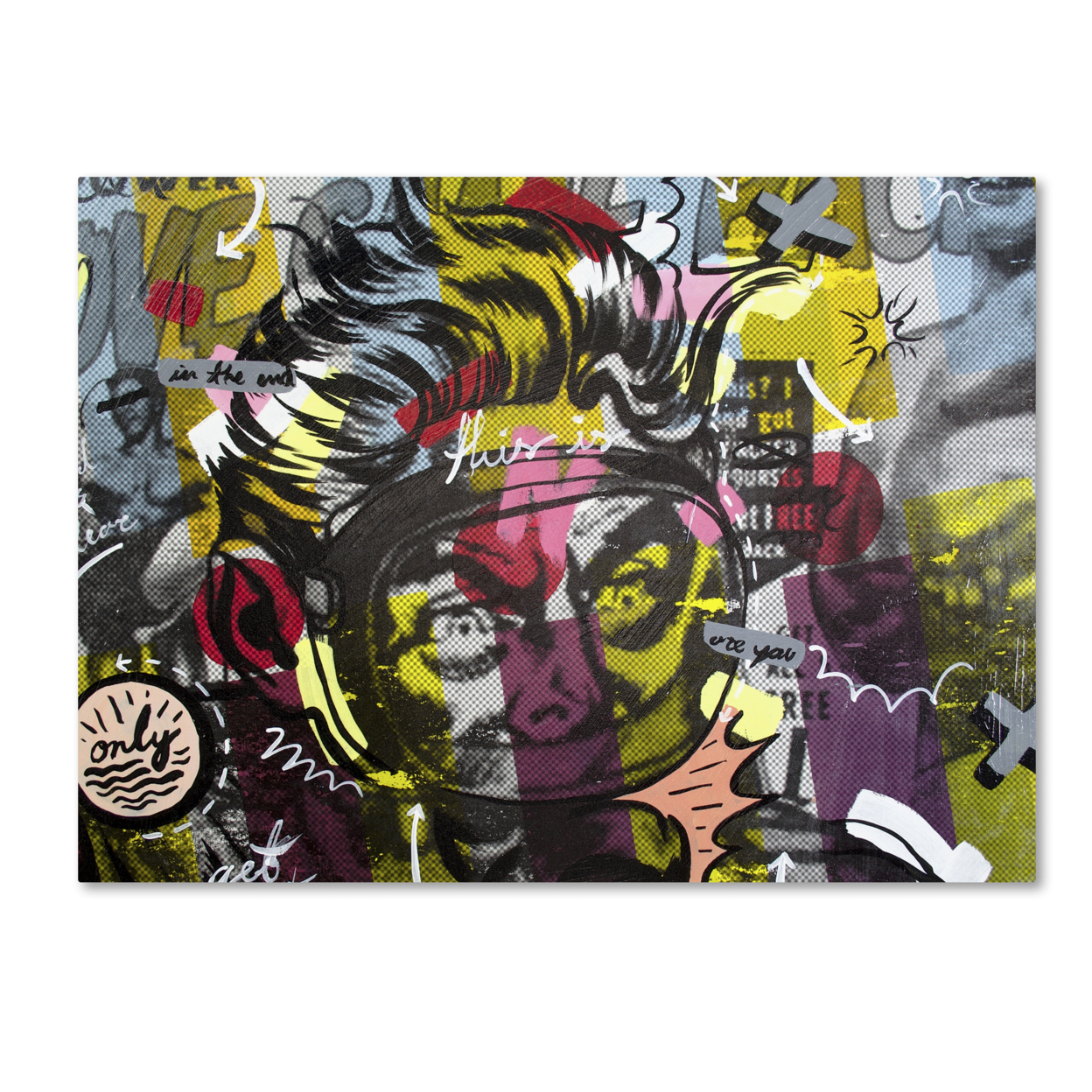 Dan Monteavaro 'Only Love' Canvas Wall Art 35 X 47 Inches