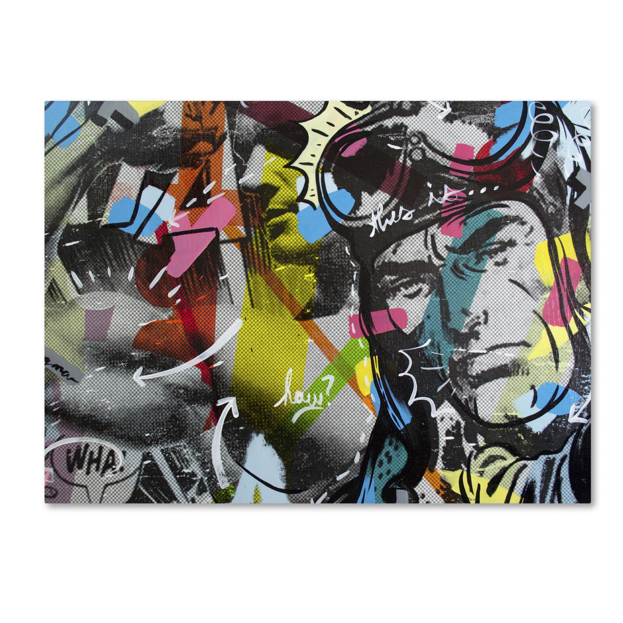Dan Monteavaro 'Strongman' Canvas Wall Art 35 X 47 Inches