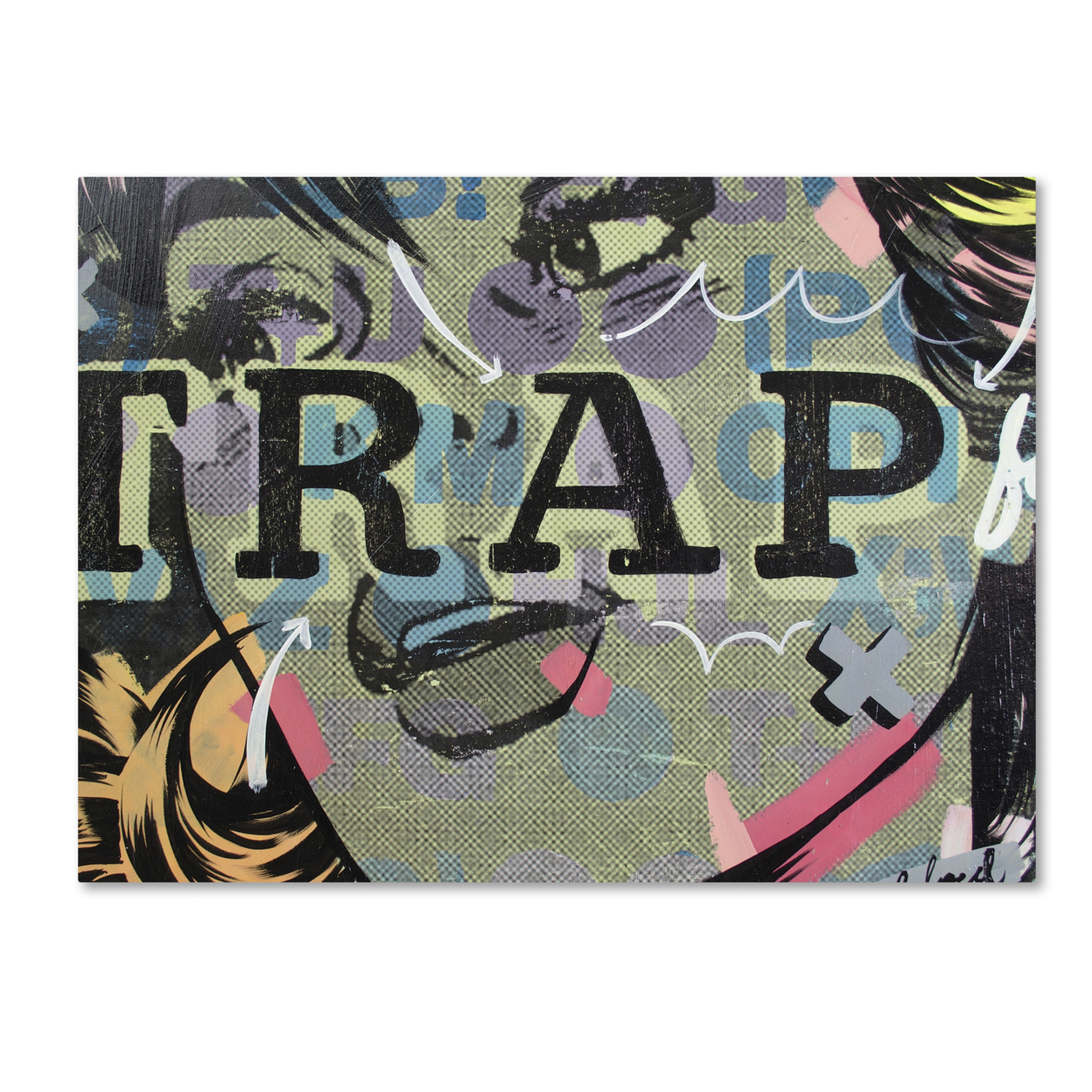 Dan Monteavaro 'Trap' Canvas Wall Art 35 X 47 Inches