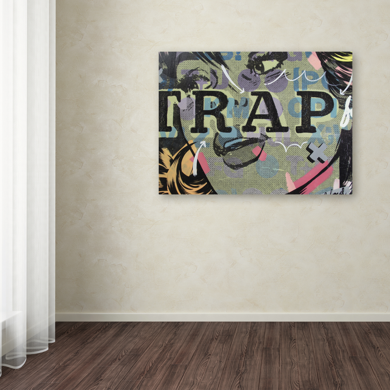 Dan Monteavaro 'Trap' Canvas Wall Art 35 X 47 Inches