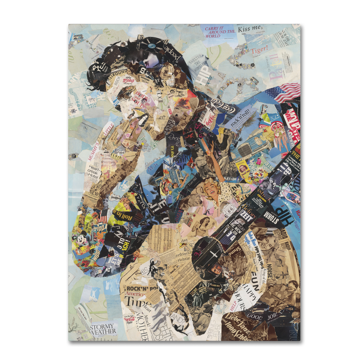 Ines Kouidis 'All Shook Up' Canvas Wall Art 35 X 47 Inches