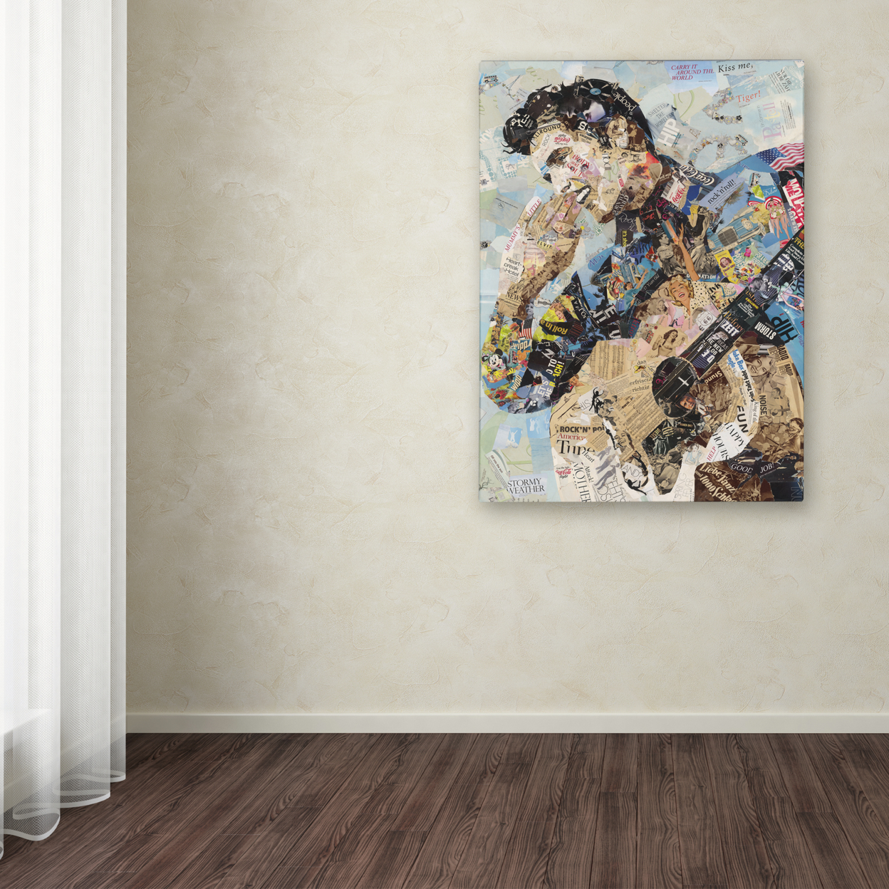 Ines Kouidis 'All Shook Up' Canvas Wall Art 35 X 47 Inches