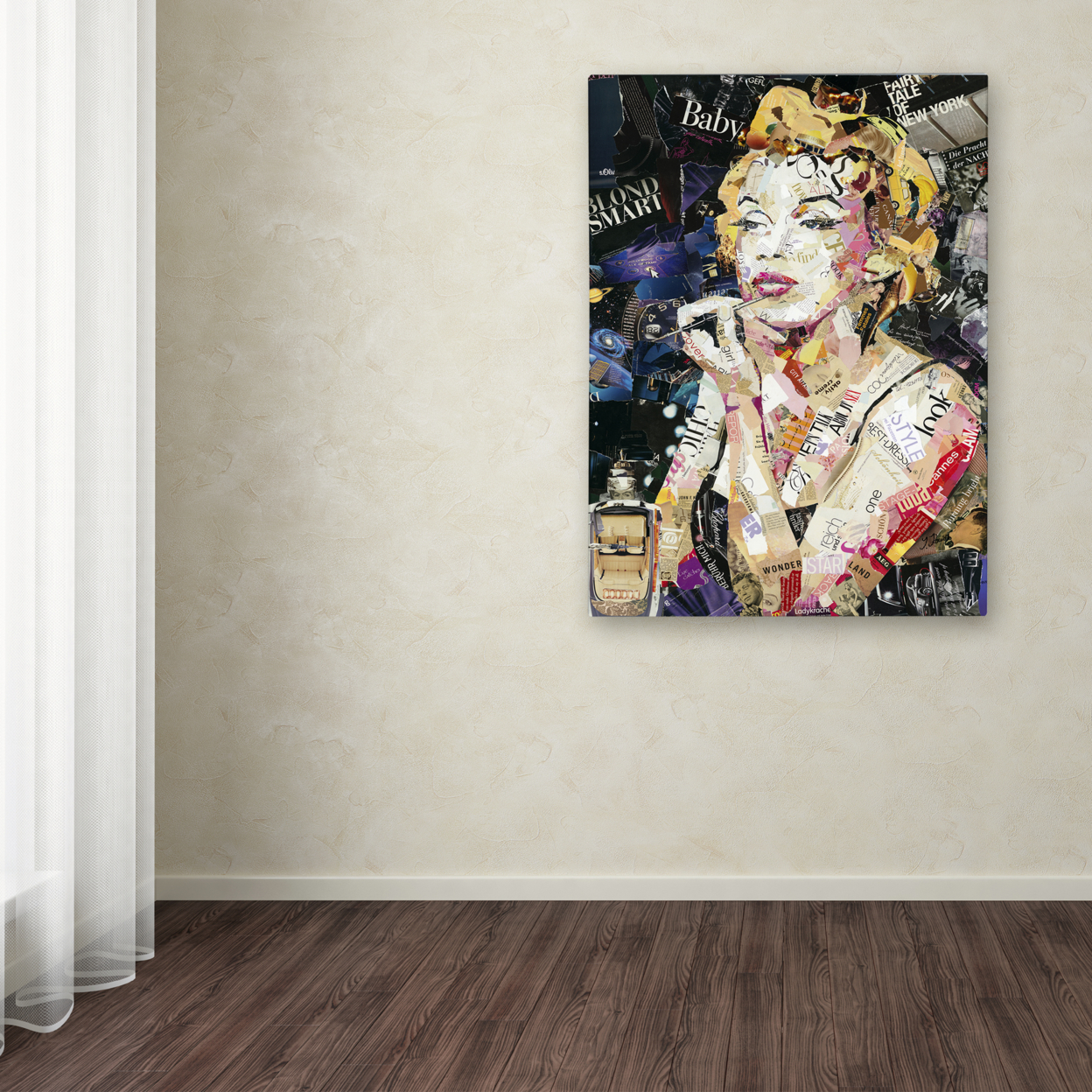 Ines Kouidis 'Blond Smart Baby' Canvas Wall Art 35 X 47 Inches