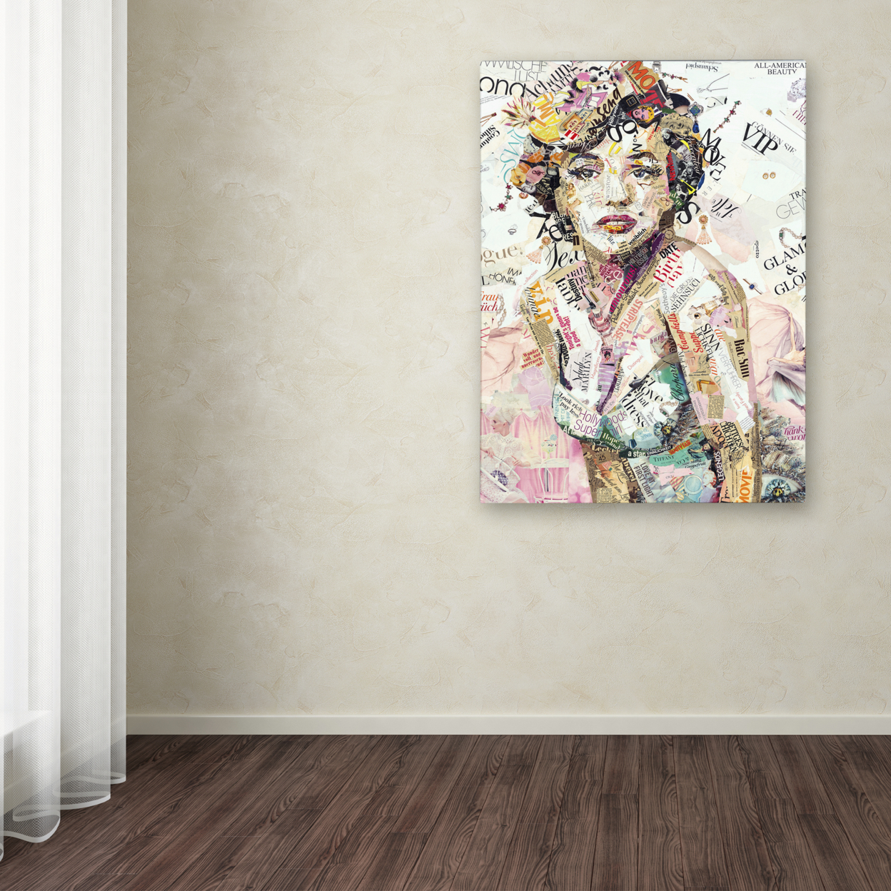 Ines Kouidis 'Glam & Glory' Canvas Wall Art 35 X 47 Inches