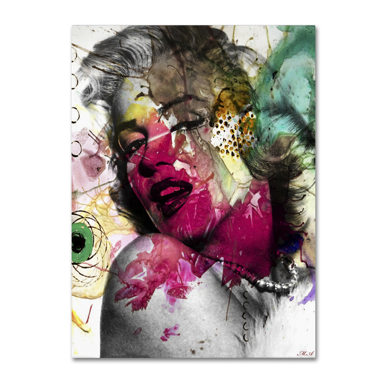 Mark Ashkenazi 'Marilyn Monroe II' Canvas Wall Art 35 X 47 Inches