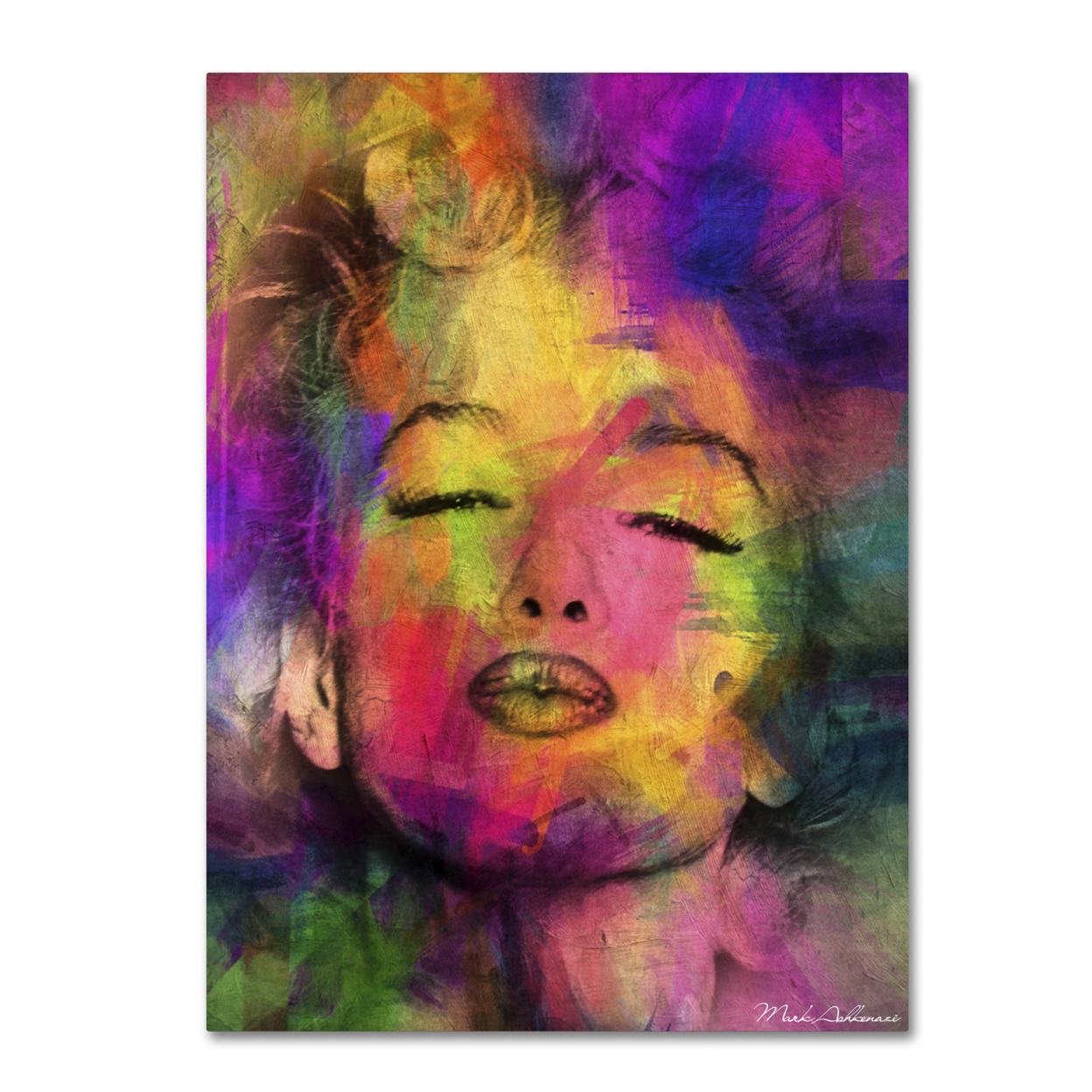 Mark Ashkenazi 'Marilyn Monroe VI' Canvas Wall Art 35 X 47 Inches