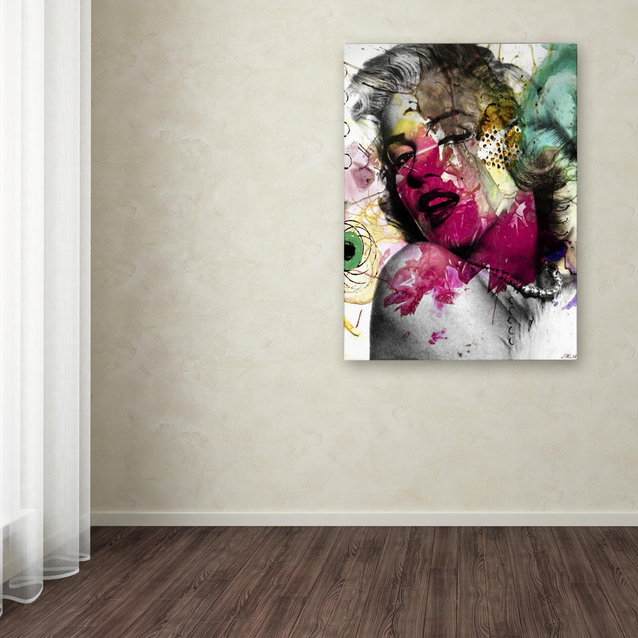 Mark Ashkenazi 'Marilyn Monroe II' Canvas Wall Art 35 X 47 Inches