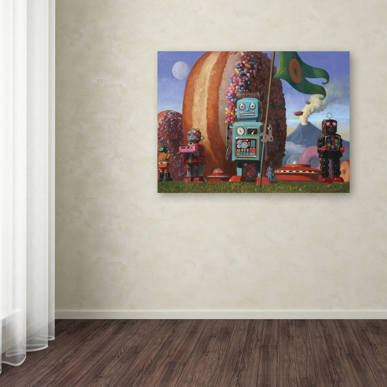 Eric Joyner 'Landing Party' Canvas Wall Art 35 X 47 Inches