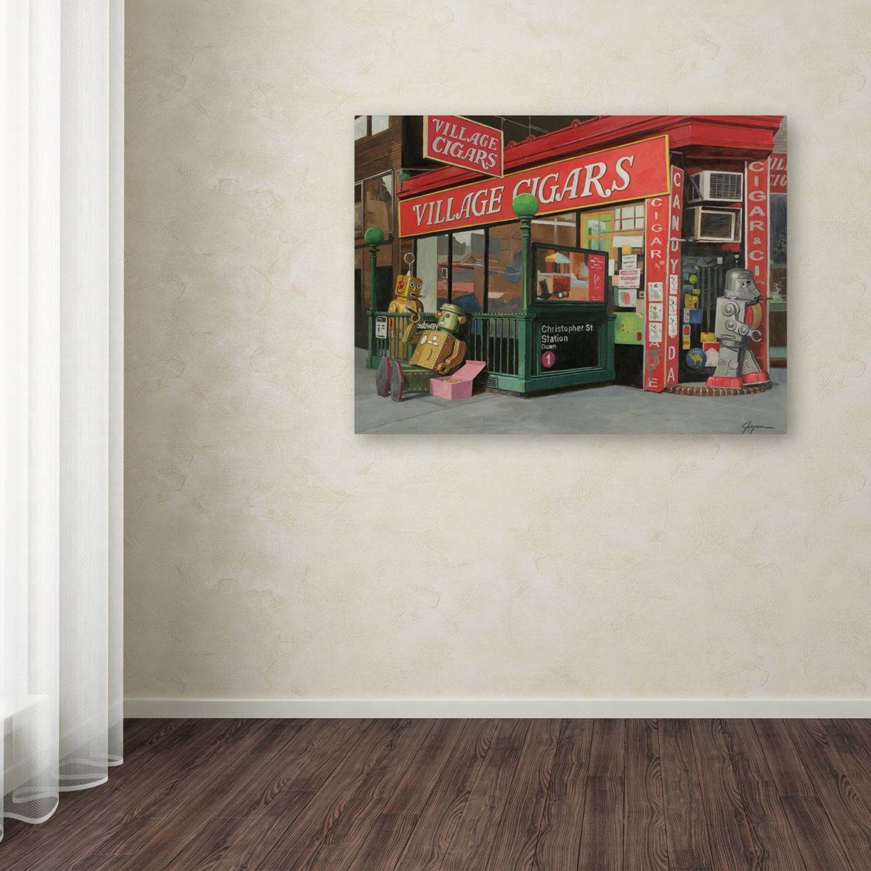 Eric Joyner 'The Connoisseurs' Canvas Wall Art 35 X 47 Inches