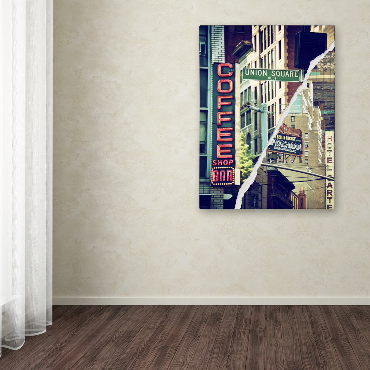 Philippe Hugonnard 'New York Atmosphere' Canvas Wall Art 35 X 47 Inches