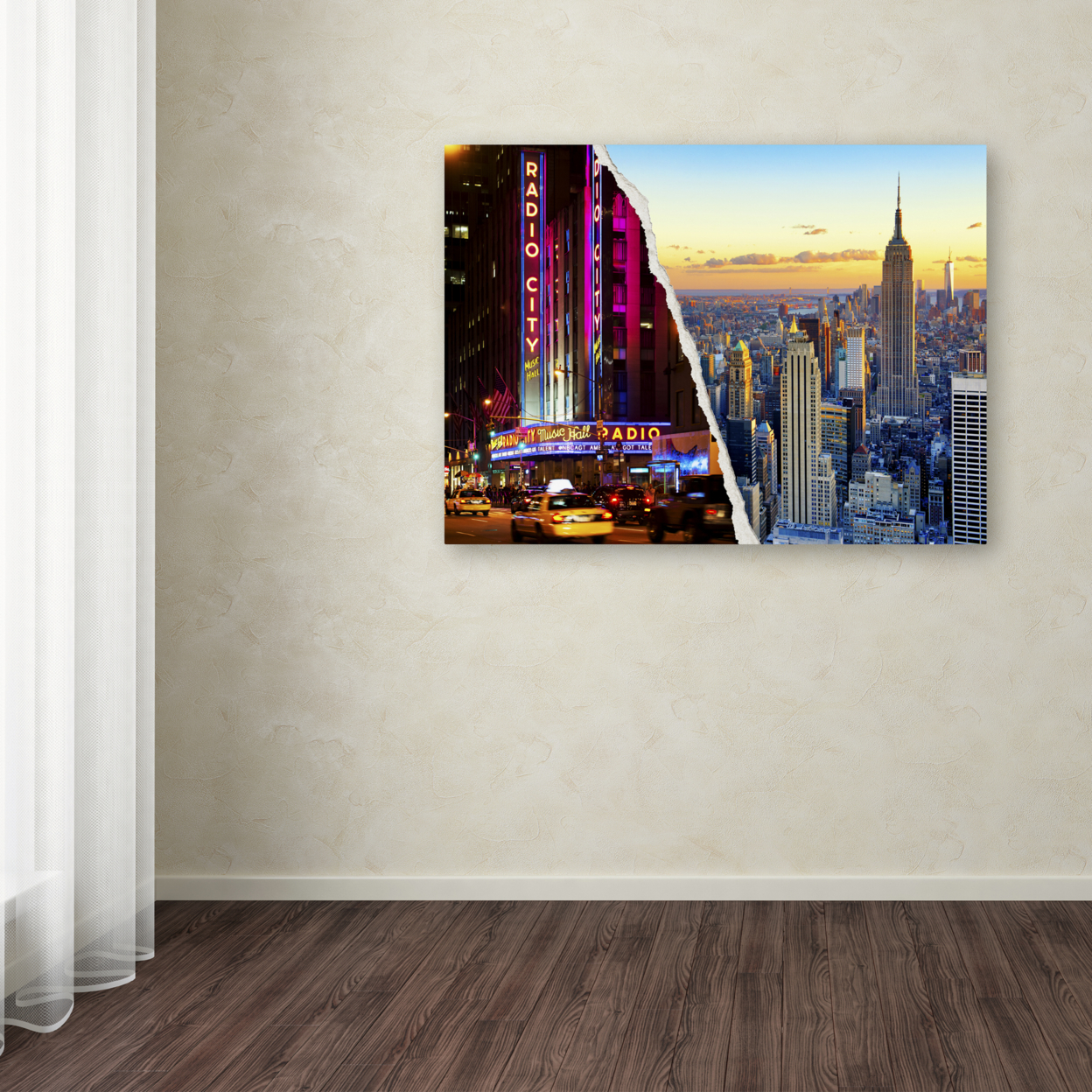 Philippe Hugonnard 'NYC Music Hall' Canvas Wall Art 35 X 47 Inches