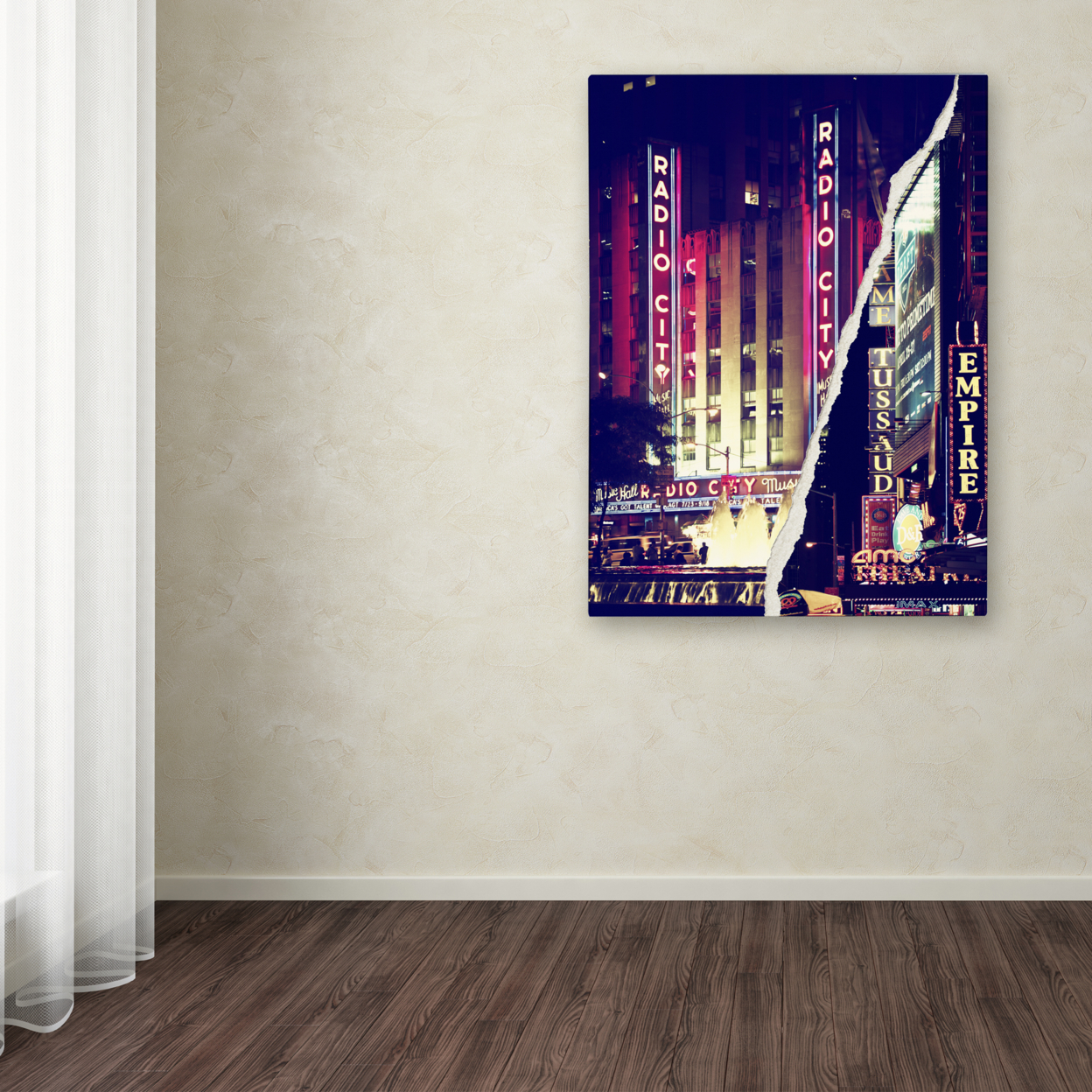 Philippe Hugonnard 'Times Square Theater District' Canvas Wall Art 35 X 47 Inches
