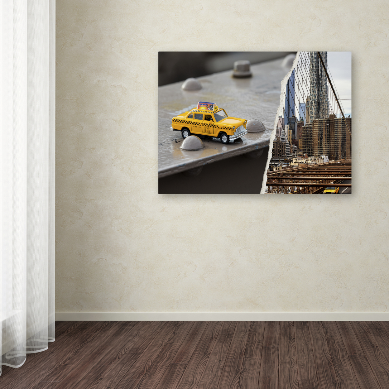 Philippe Hugonnard 'NYC Taxi' Canvas Wall Art 35 X 47 Inches