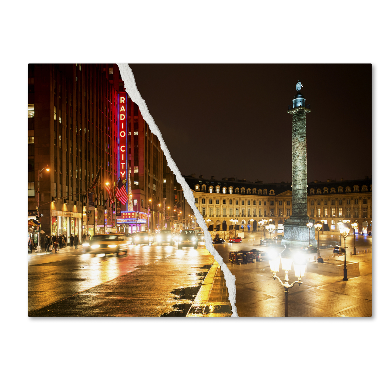 Philippe Hugonnard 'Colors Overnight' Canvas Wall Art 35 X 47 Inches