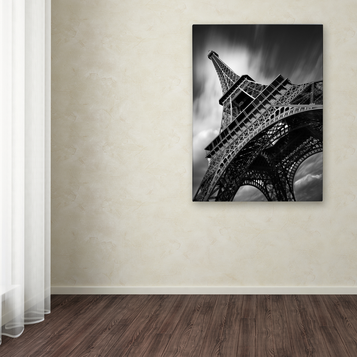 Moises Levy 'Eiffel Tower Study II' Canvas Wall Art 35 X 47 Inches