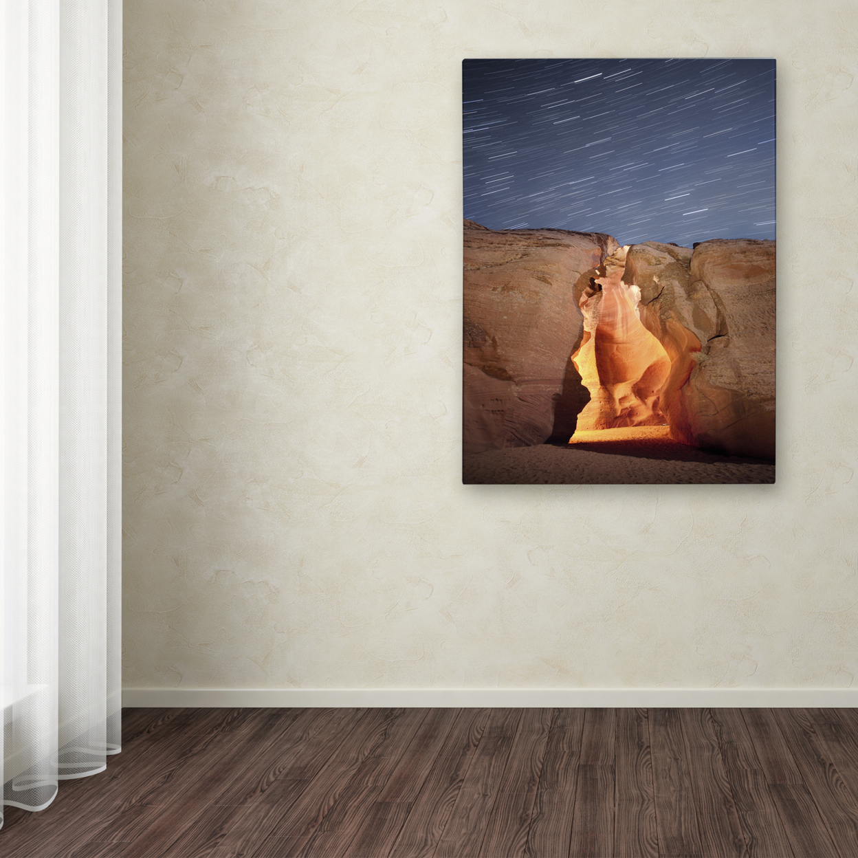 Moises Levy 'Flame' Canvas Wall Art 35 X 47 Inches