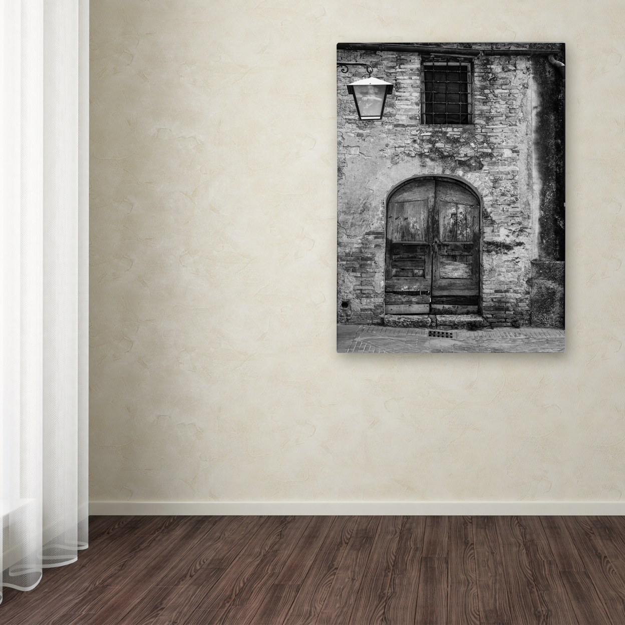 Moises Levy 'San Gimignano Door' Canvas Wall Art 35 X 47 Inches