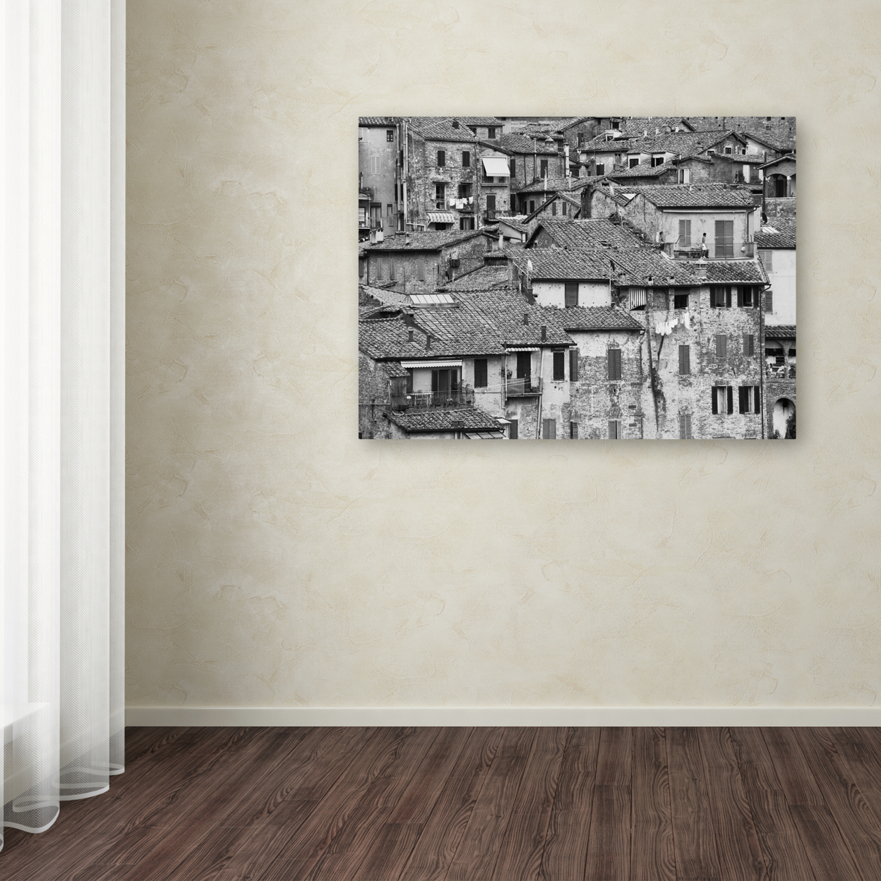 Moises Levy 'San Gimignano Texture' Canvas Wall Art 35 X 47 Inches