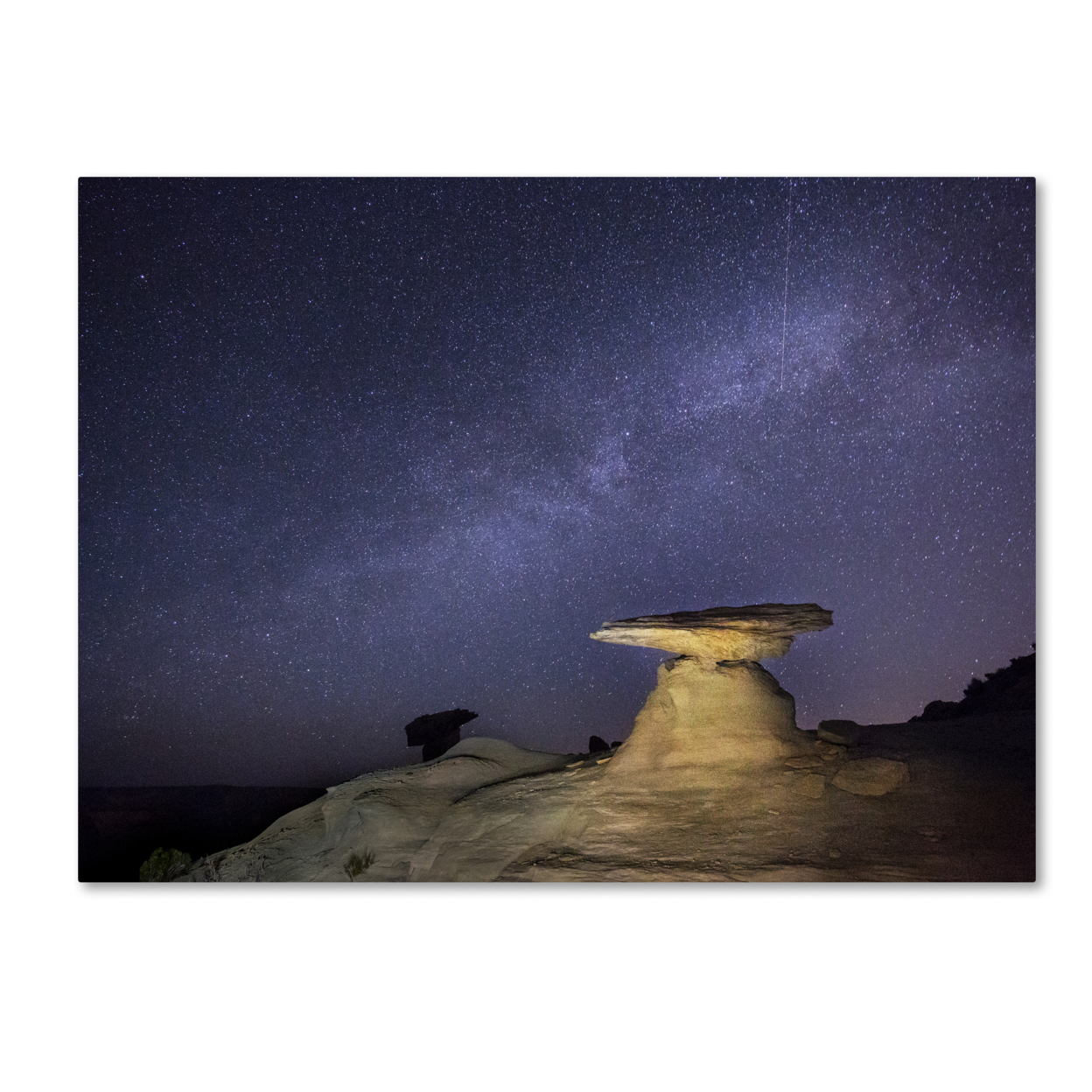 Moises Levy 'Starry Night In Arizona III' Canvas Wall Art 35 X 47 Inches