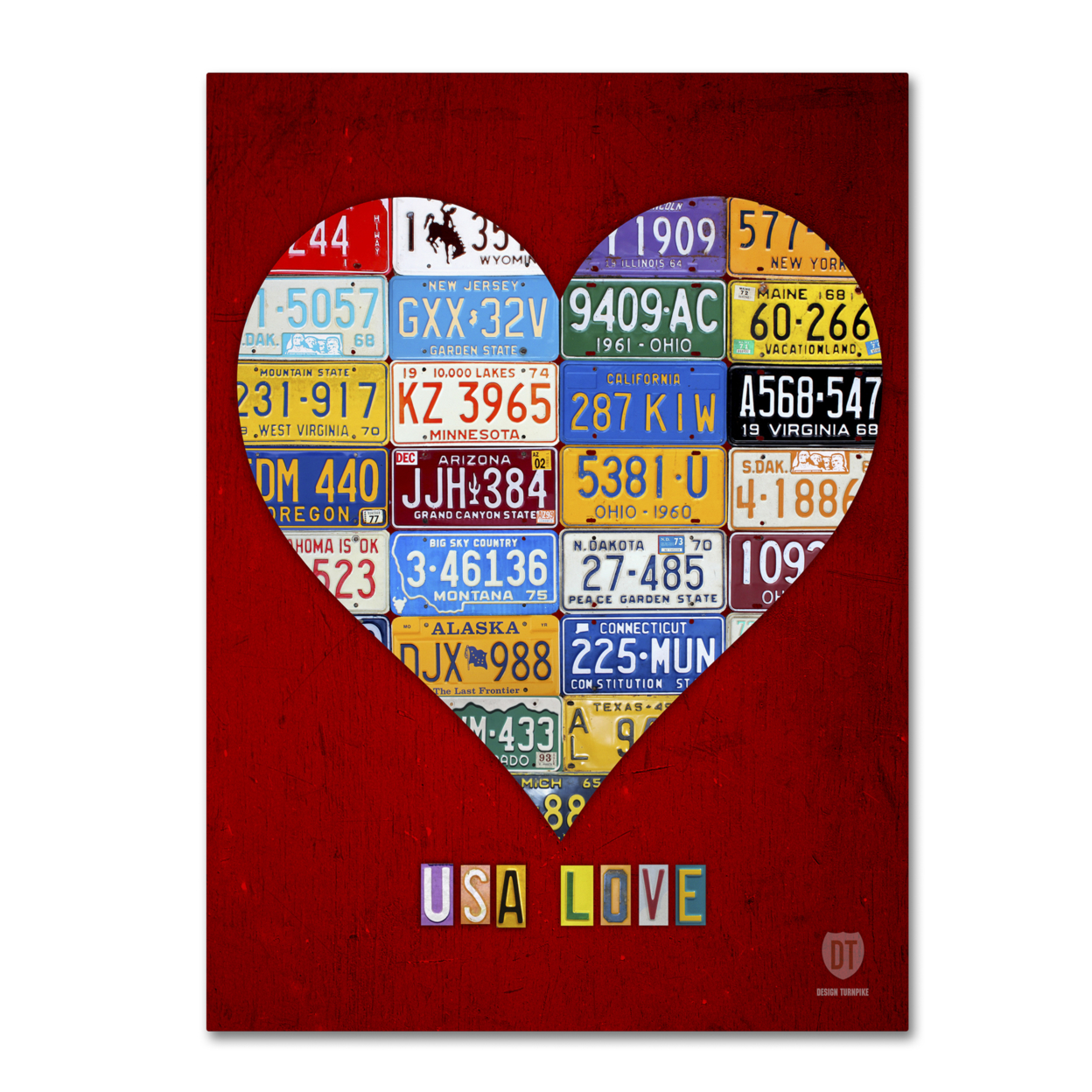 Design Turnpike 'Heart' Canvas Wall Art 35 X 47 Inches