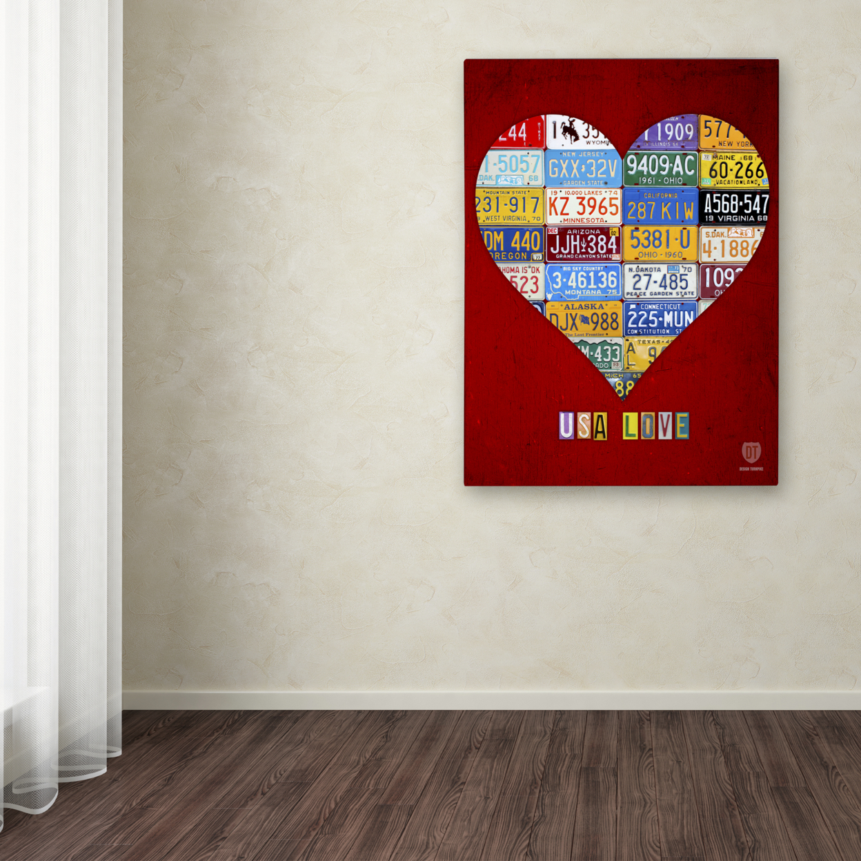 Design Turnpike 'Heart' Canvas Wall Art 35 X 47 Inches