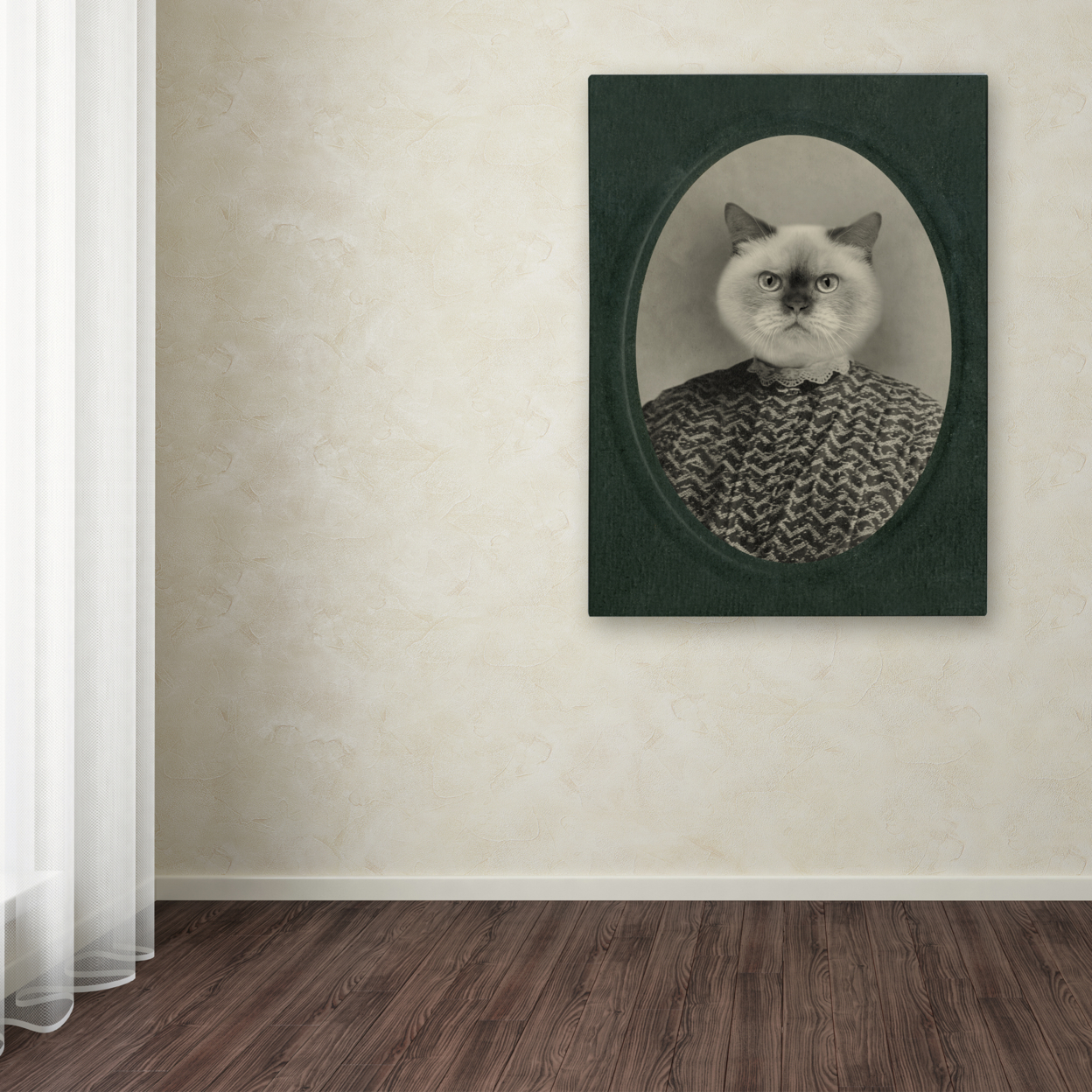 J Hovenstine Studios 'Cat Series #1' Canvas Wall Art 35 X 47 Inches