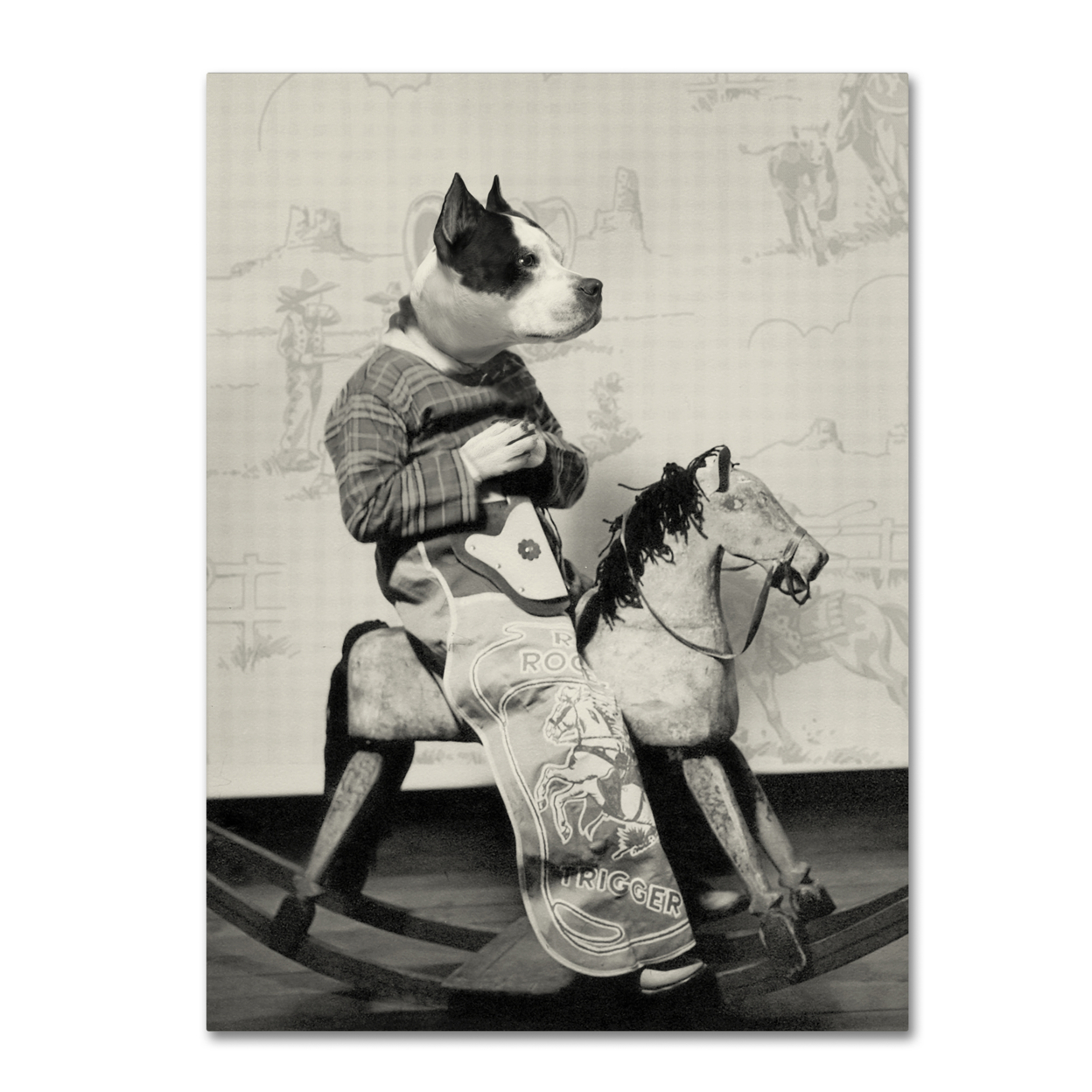 J Hovenstine Studios 'Dog Series #4' Canvas Wall Art 35 X 47 Inches