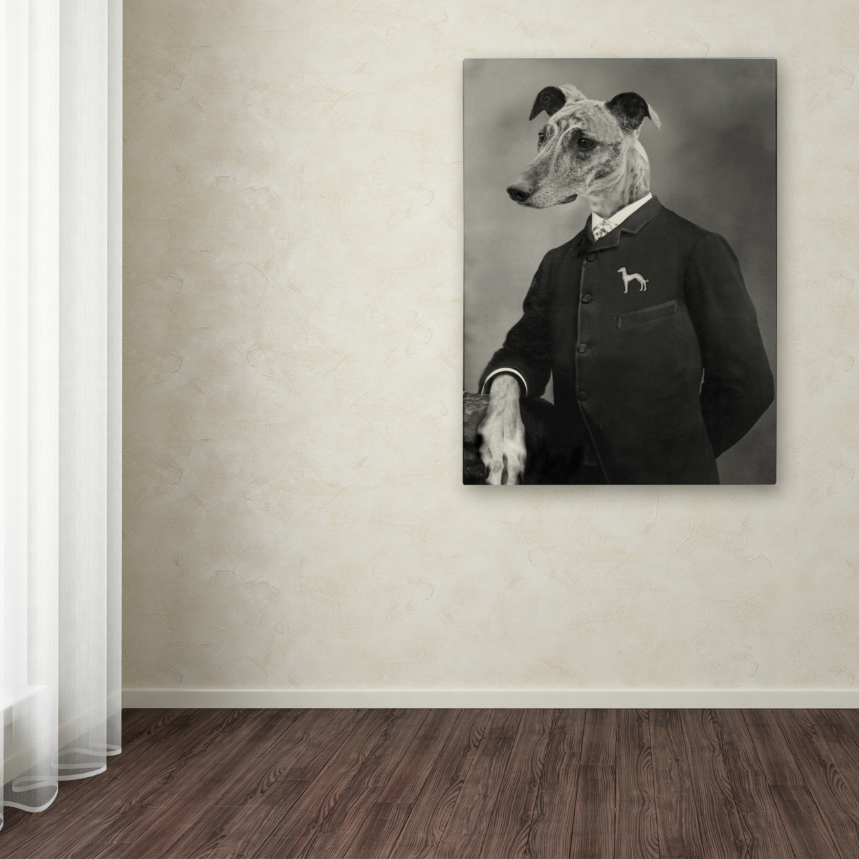 J Hovenstine Studios 'Dog Series #6' Canvas Wall Art 35 X 47 Inches