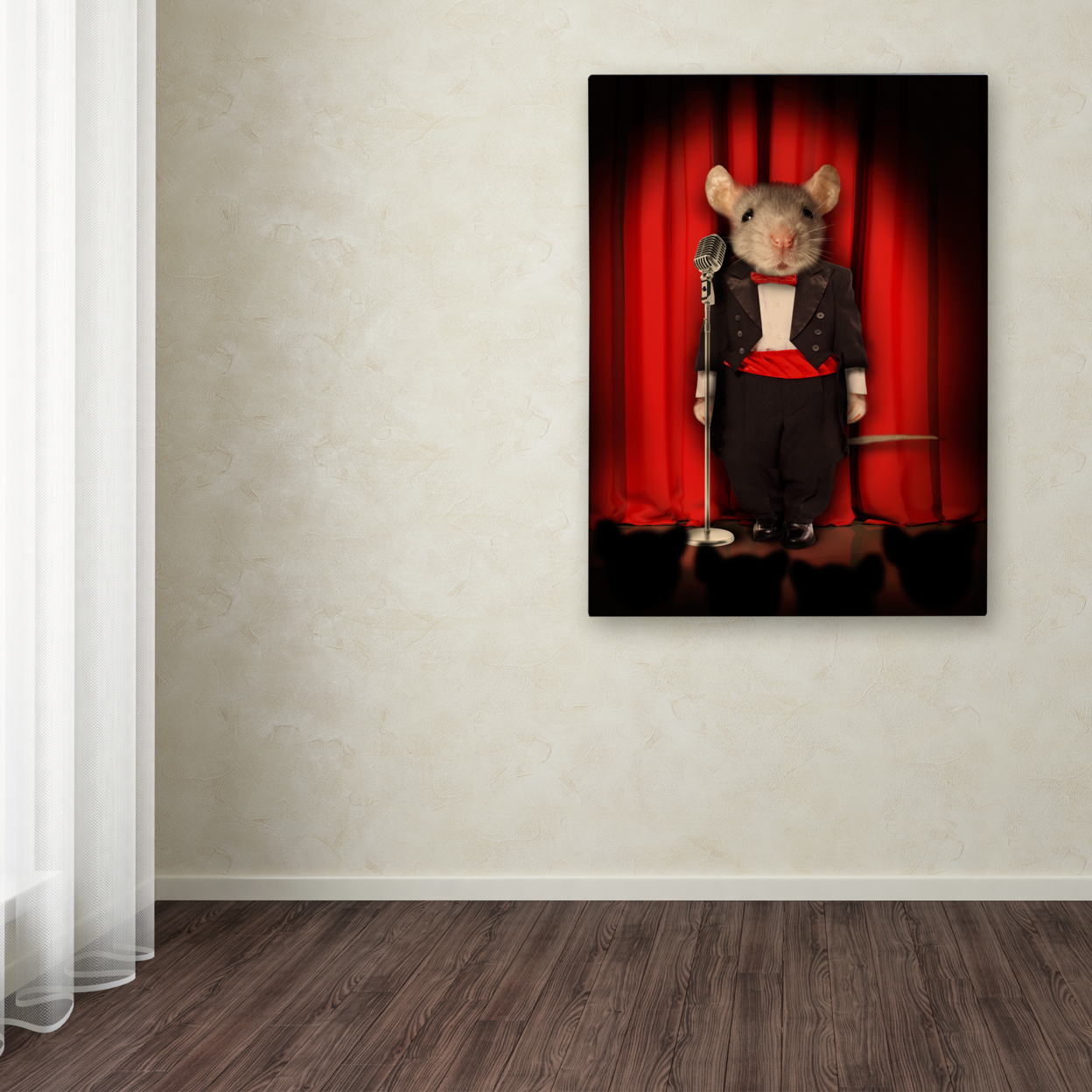 J Hovenstine Studios 'Mice Series #1.5' Canvas Wall Art 35 X 47 Inches