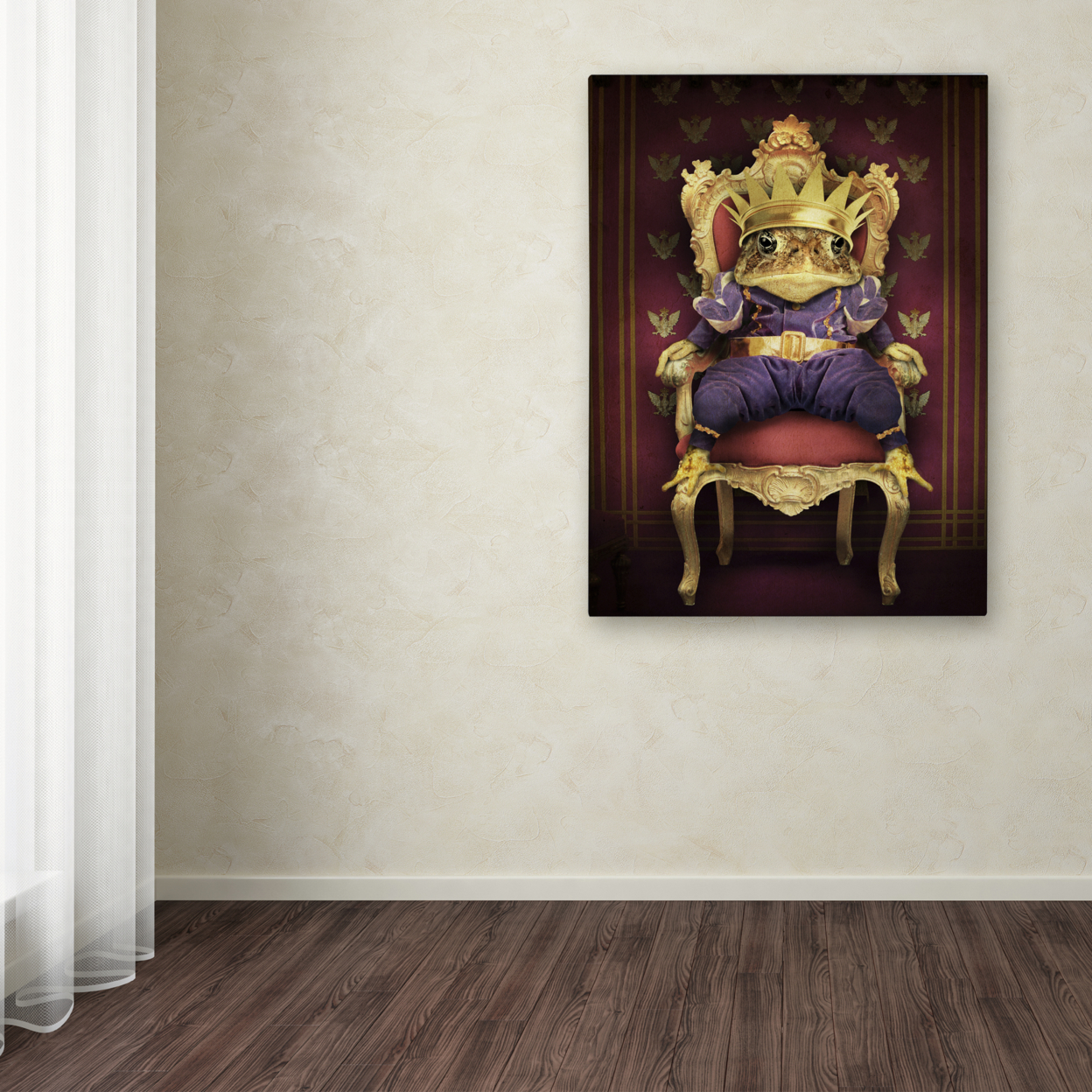 J Hovenstine Studios 'The Frog Prince' Canvas Wall Art 35 X 47 Inches