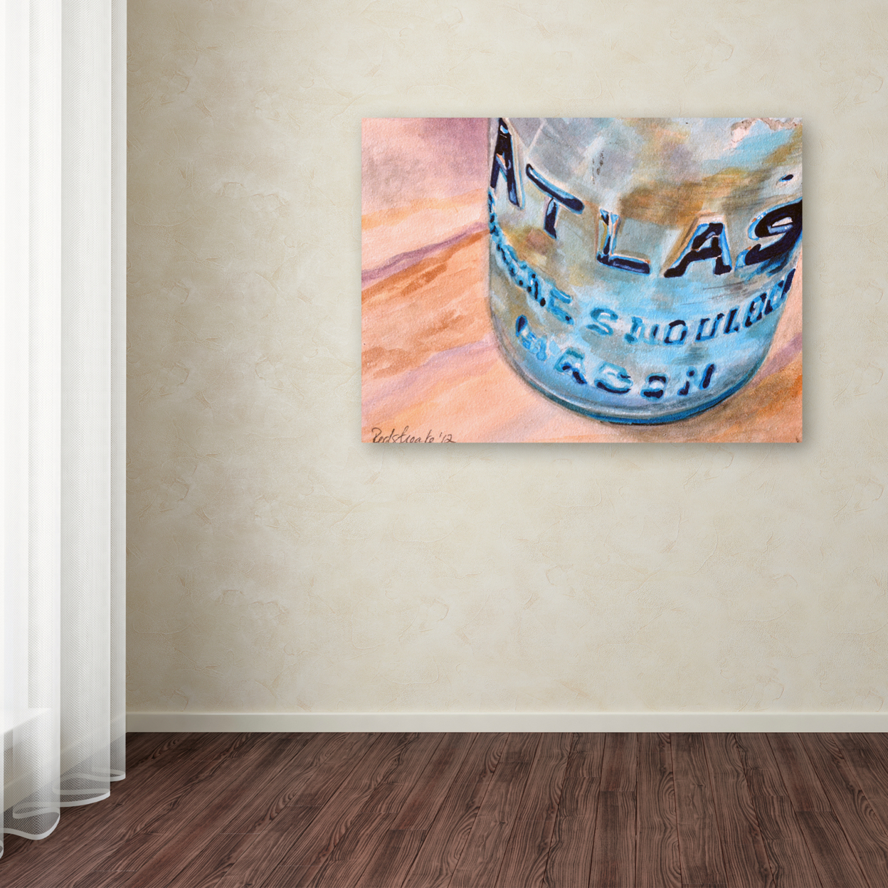 Jennifer Redstreake 'Atlas Jar' Canvas Wall Art 35 X 47 Inches
