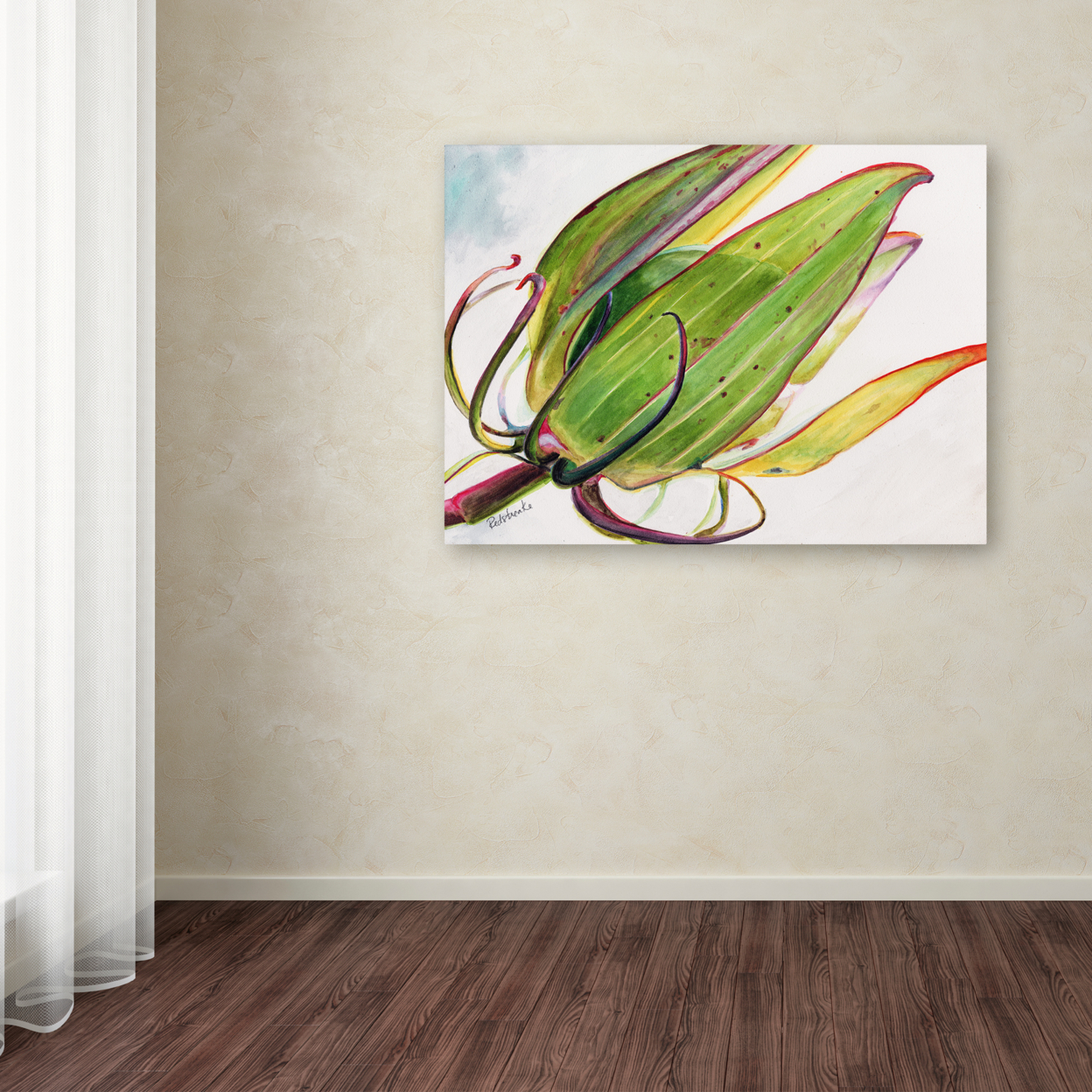 Jennifer Redstreake 'Flower Pod' Canvas Wall Art 35 X 47 Inches