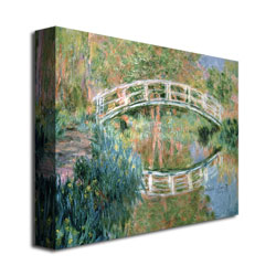 Claude Monet 'The Japanese Bridge, Giverny' Canvas Wall Art 35 X 47 Inches