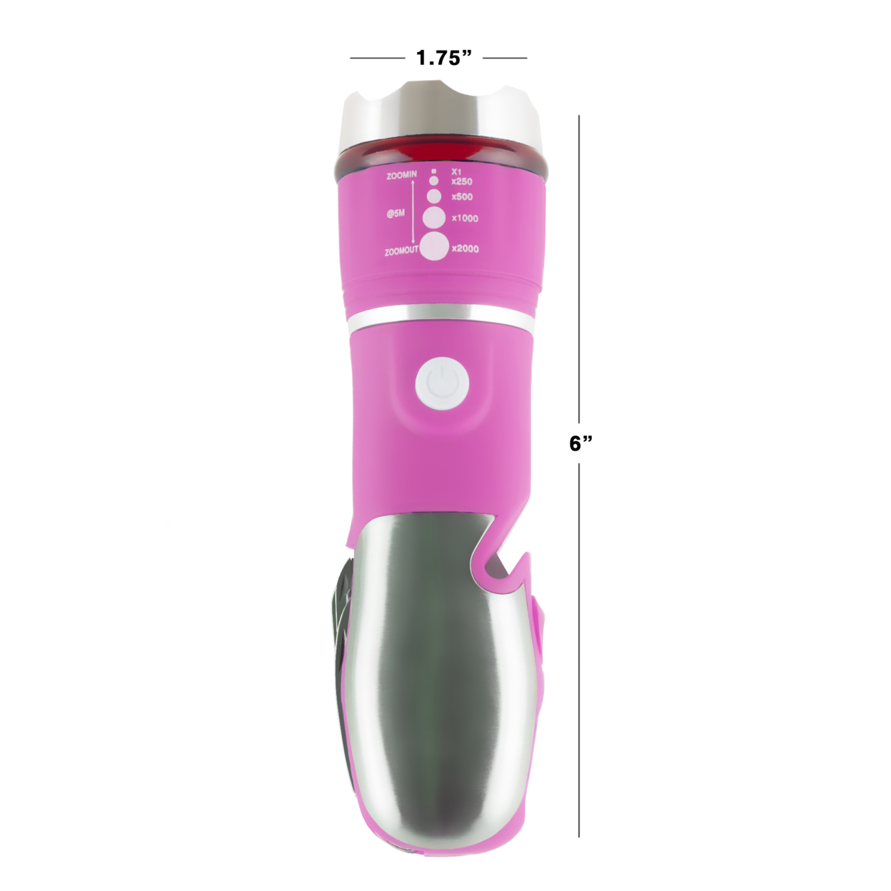 Stalwart 12 In 1 Emergency Safety Multi Tool And LED Flashlight - PINK