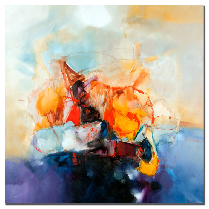 Zavaleta 'Abstract III' Huge Canvas Art 35 X 35