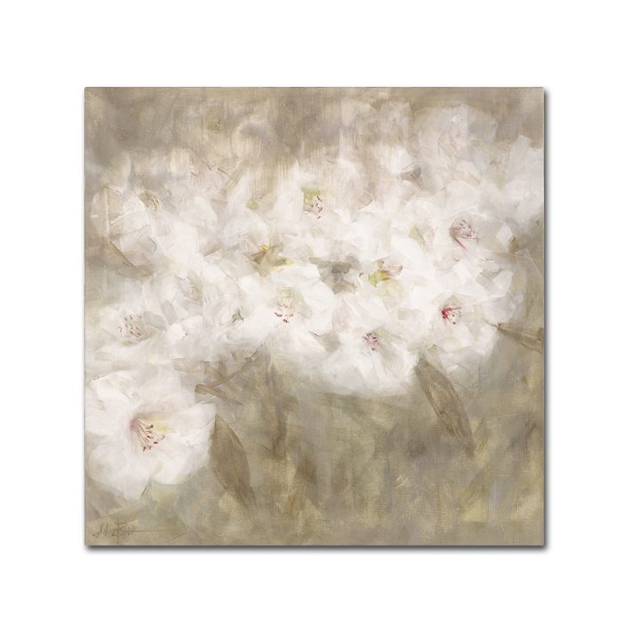 Li Bo 'Wild Flowers I' Huge Canvas Art 35 X 35
