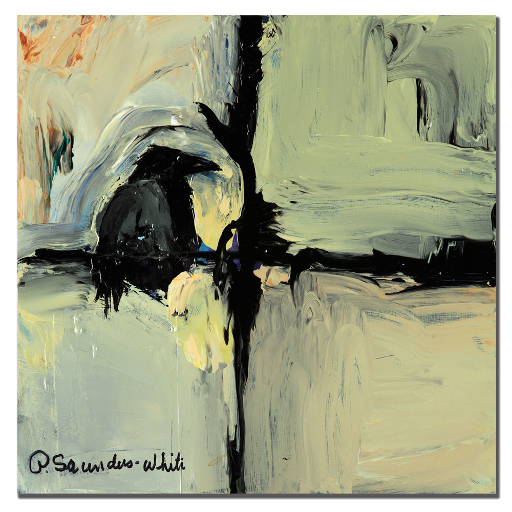 Pat Saunders-White 'Tree Talker' Huge Canvas Art 35 X 35