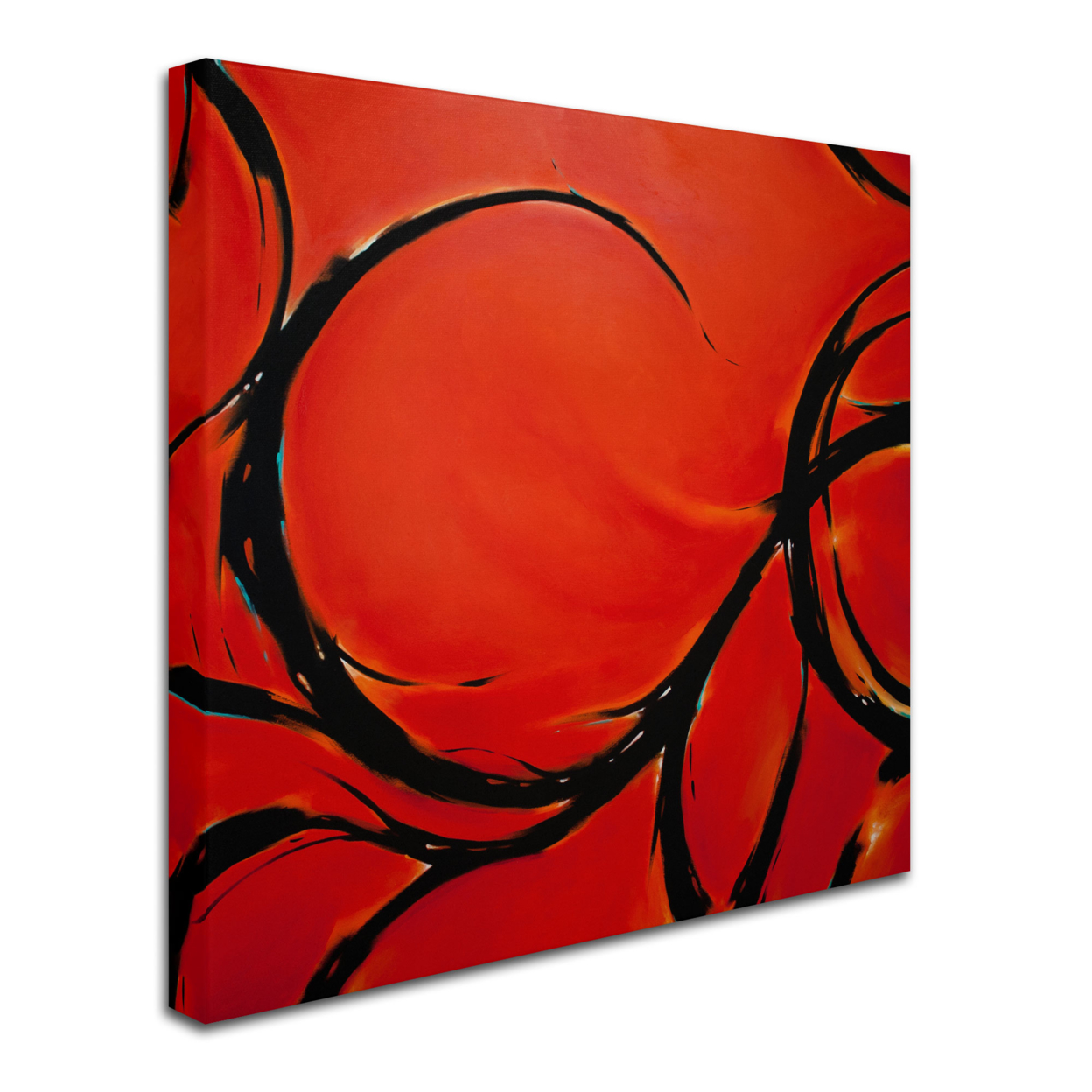 CH Studios 'Red Dream' Huge Canvas Art 35 X 35