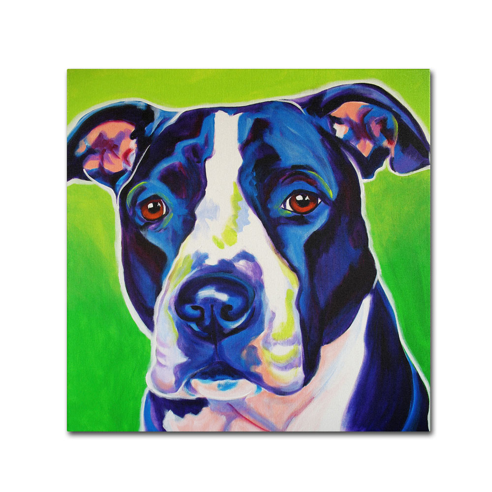 DawgArt 'Sadie' Huge Canvas Art 35 X 35