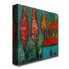 Boyer Crimson Night' Huge Canvas Art 35 X 35