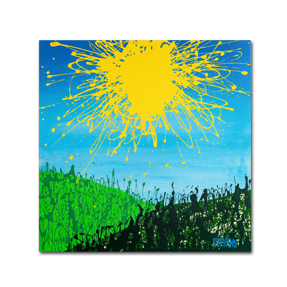 Roderick Stevens 'Sun Valley' Huge Canvas Art 35 X 35