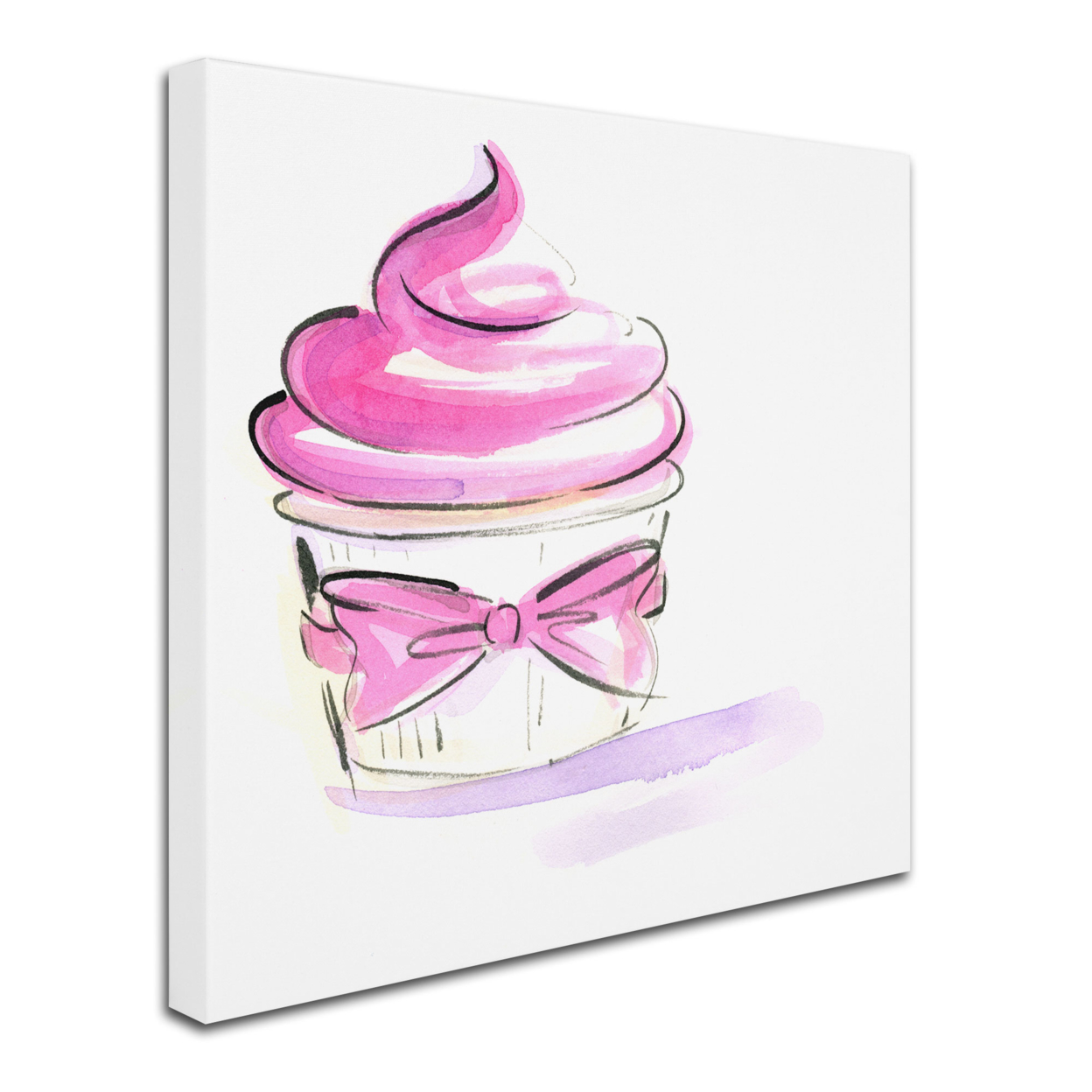 Jennifer Lilya 'Cupcake 4' Huge Canvas Art 35 X 35