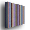 Michelle Calkins 'Comfortable Stripes II' Huge Canvas Art 35 X 35